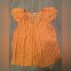Orange blouse